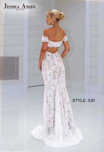 Jessica Angel 530 Cutout Back Off The Shoulder Dress