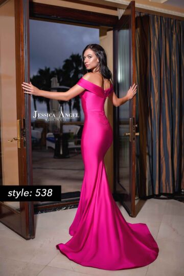 Jessica Angel 538 Off The Shoulder Fitted Dress