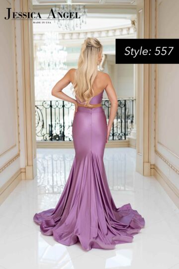 Jessica Angel 557 Halter Top Two Piece Dress