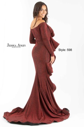 Jessica Angel 598 Long Sleeve Ruffle Dress