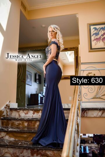 Jessica Angel 630 Lace Bodice Off The Shoulder Dress