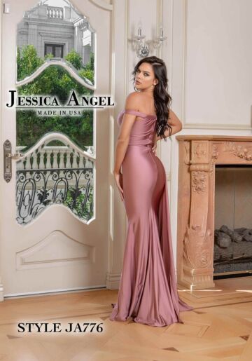 Jessica Angel 776 Side Tail Off The Shoulder Dress
