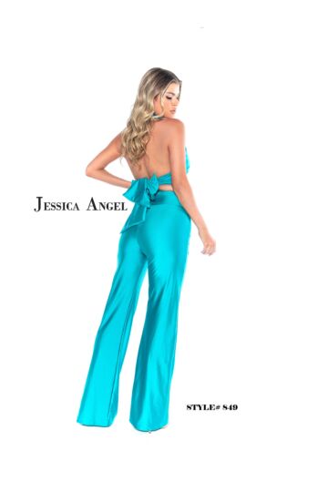 Jessica Angel 849 Halter Top 2 Piece Jumpsuit