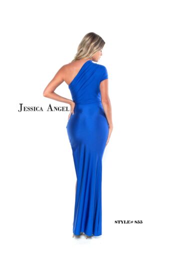 Jessica Angel 855 Side Slit One Shoulder Dress