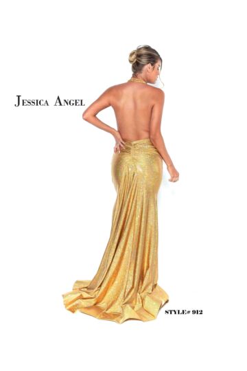Jessica Angel 912 Halter Neck Glitter Dress