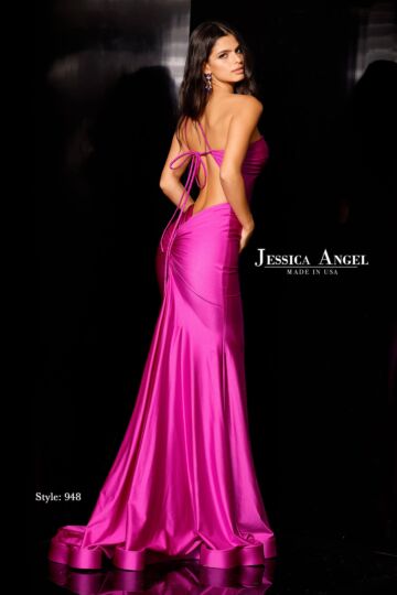 Jessica Angel 948 Tie Back One Shoulder Dress