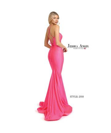 Jessica Angel 2555 Sweetheart Neckline Lace-Up Dress