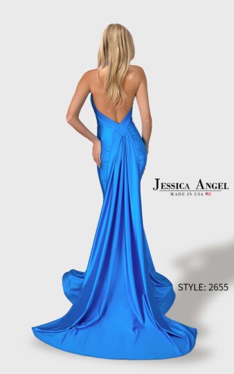 Jessica Angel JA2655 Halter Neck Tail Back Dress