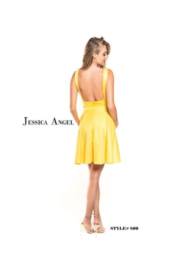 Jessica Angel 899 Plunging Neckline Backless Dress