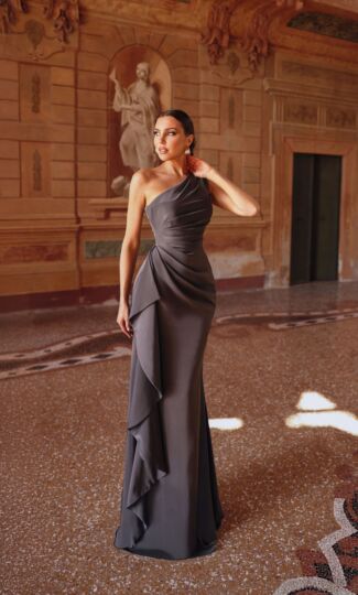 Alyce Paris 27624 One Shoulder Pleated Dress