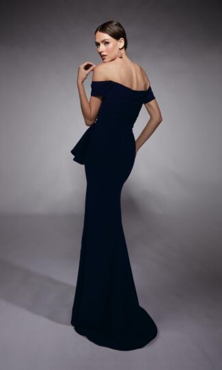 Alyce Paris 27744 High Slit Off-The-Shoulder Formal Gown
