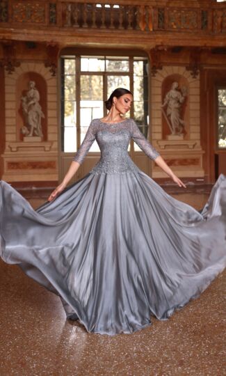 Alyce Paris 27251 Bateau-Neck Evening Dress
