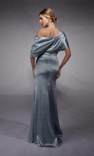 Alyce Paris 27721 Asymmetric Neck High Slit Dress