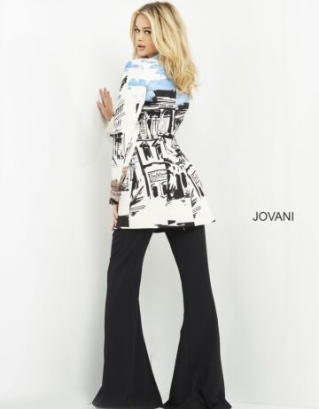 Jovani 06909 Front Slit Pants