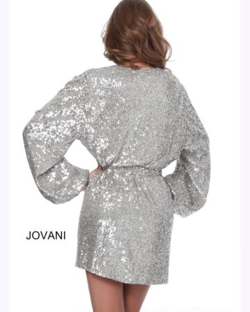 Jovani M3612 Sequin Wrap Dress