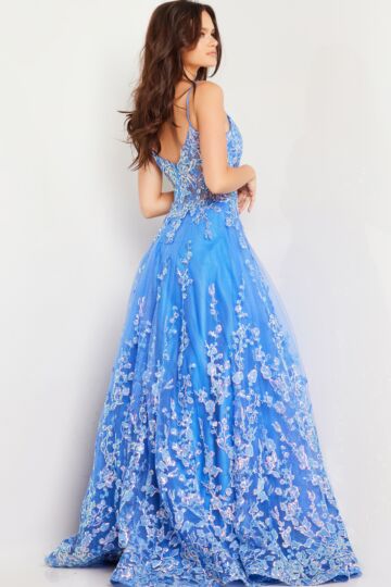 Jovani 29072 Sweetheart Neck Illusion Corset Dress
