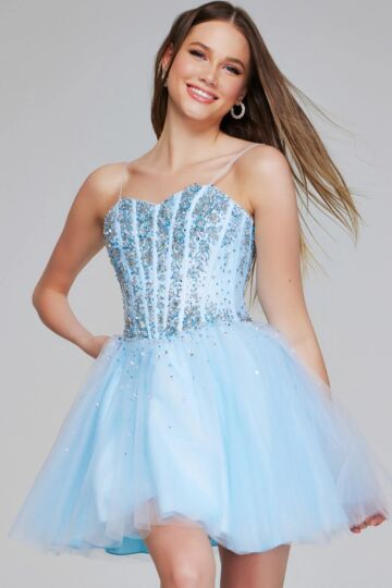 Jovani K62533 Corset Bodice Short Dress