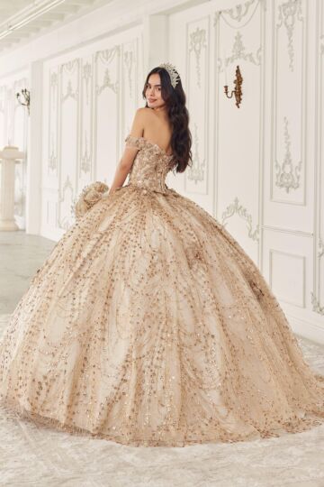 LaDivine 15712 Champagne Vestido XV Quince Años Dress