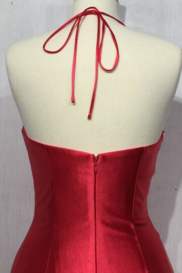 LaDivine CH112 Corset Bodice Halter Strap Dress