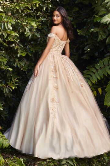 LaDivine CD0185 Embellished Sweetheart Neckline Quinceanera Dress