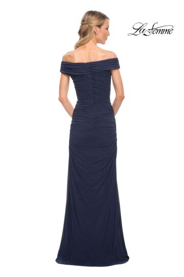 La Femme 30363 Off The Shoulder Ruched Dress