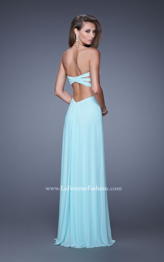 La Femme 20861 Light Mint Sweetheart Neckline A-Line Dress