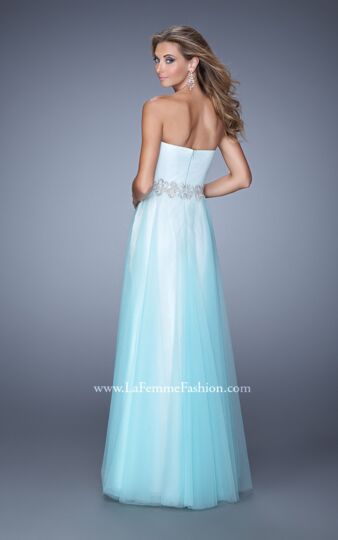 La Femme 21341 Light Mint Sweetheart Neck Strapless Dress