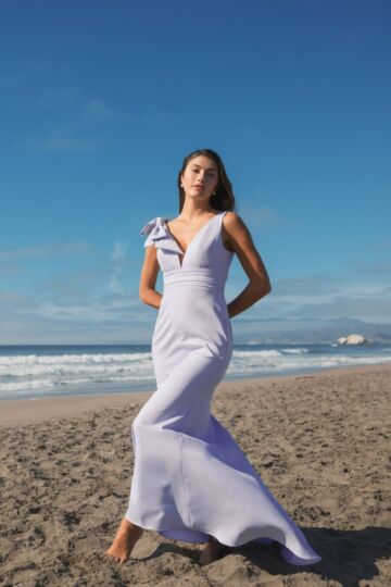 Mac Duggal 49454 Plunging Neckline Sleeveless Dress