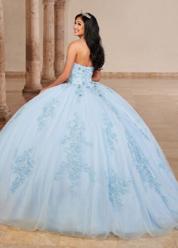 Marys Bridal MQ2146 Removable Sleeves Strapless Quinceanera Gown