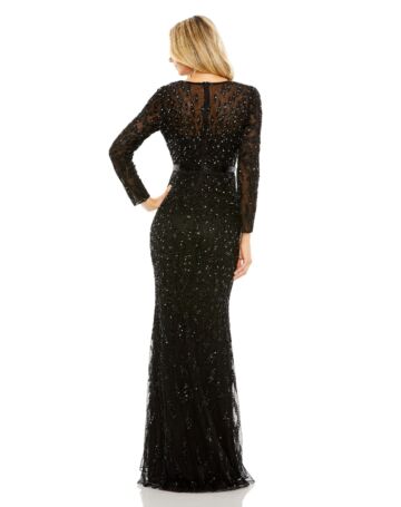 Mac Duggal 5124 Jewel Neckline Sequin Dress