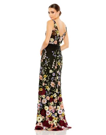 Mac Duggal 68200 Illusion Corset Floral Dress