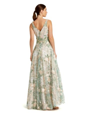 Mac Duggal 79329 A-line Plunging Neck Dress
