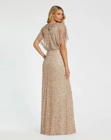 Mac Duggal 14523 Blouson Top Embellished Dress