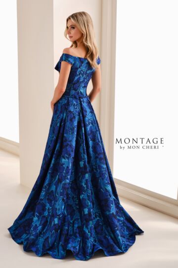 Montage by Mon Cheri M4201 Detachable Overskirt Pleated Bodice Dress