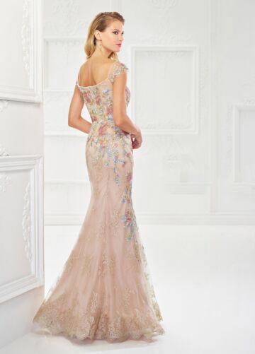 Montage by Mon Cheri 118966 Cap-Sleeve Evening Gown
