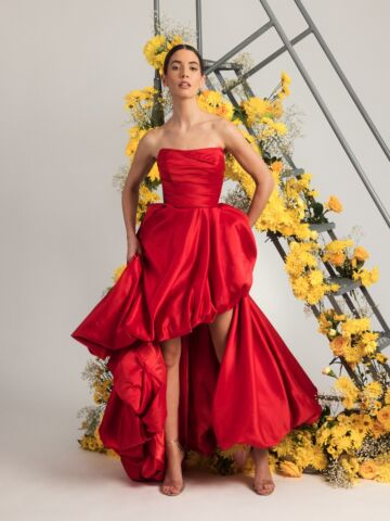 Mac Duggal 11685 Strapless High Low Dress