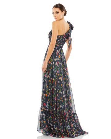 Mac Duggal 67938 One Shoulder Floral Print Dress