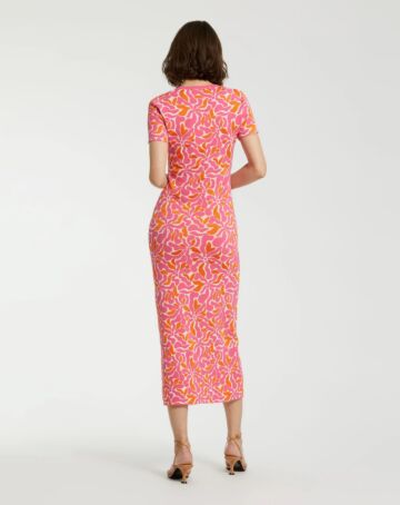 Mac Duggal K10045 Scoop Neck Floral Knit Dress