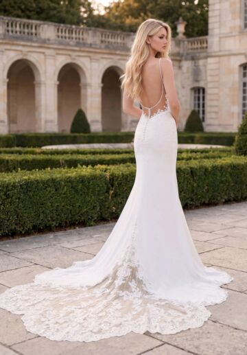 Mori Lee 5773 Rasia Petal Train Wedding Dress