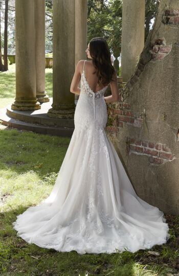 Mori Lee 4152 Piper Open Back Fit-And-Flare Wedding Dress