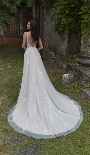Mori Lee 4161 Paladia Scoop Back A-Line Bridal Dress