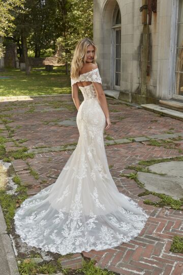 Mori Lee 4164 Paige Strapless Fit-And-Flare Bridal Dress