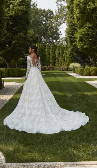 Mori Lee 2601 Penelope Scallop Off-The-Shoulder Neck Wedding Dress