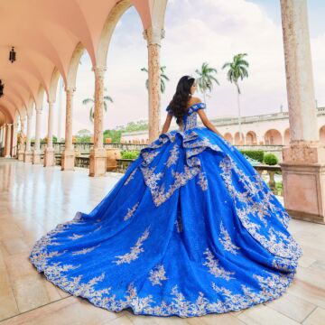 Princesa by Ariana Vara PR30163 Scalloped Hem Quince Gown