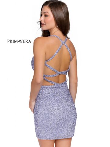 Primavera Couture 3824 Strappy Back Sequin Dress