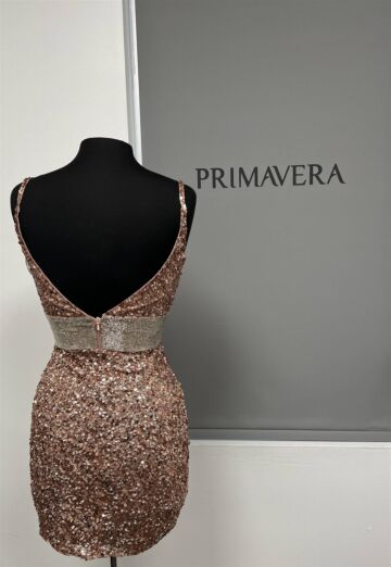 Primavera Couture 3872 Spaghetti Straps Sequin Dress