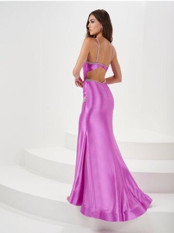 Panoply 14173 Cutout Back Embellished Dress