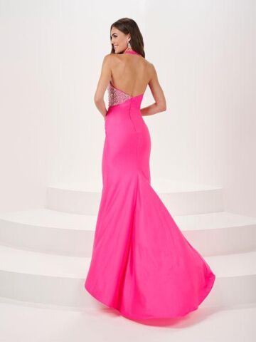 Panoply 14175 Detachable Cape Beaded Bodice Dress