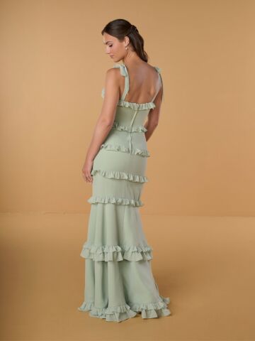 Christina Wu 22314 Chiffon Bow Strap Bridesmaid Dress