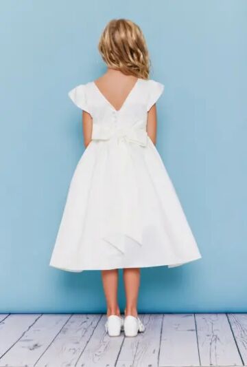 Rosebud Fashions 5142 Full Skirt V-Back Flower Girl Dress